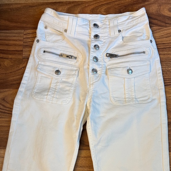 Zadig and Voltaire Women's High-Waisted White Jeans - Picture 3 of 8